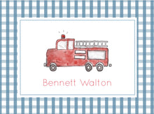 Load image into Gallery viewer, Fire Truck Luggage Tag