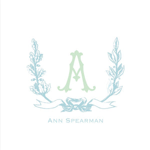 Wreathed Monogram Calling Cards
