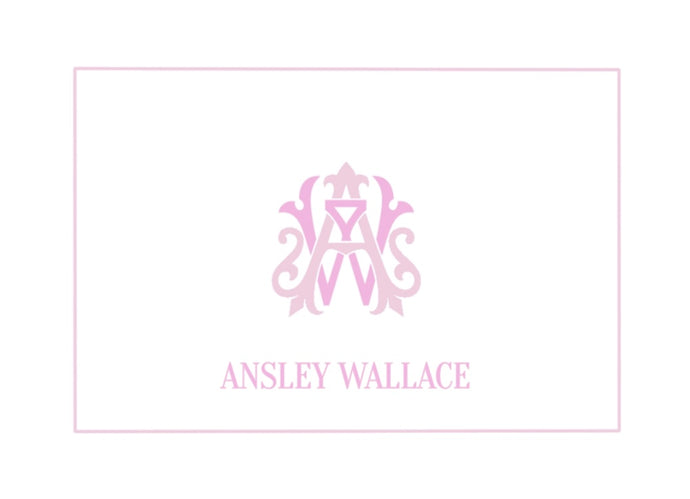 Interlocking Monogram Calling Cards 2