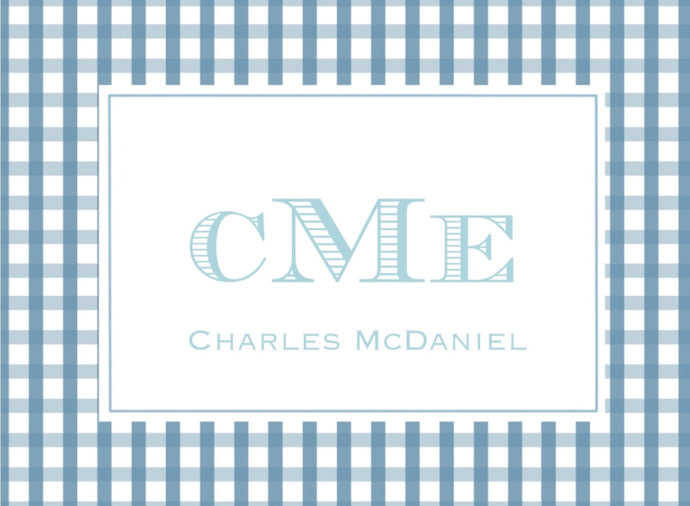Three Letter Monogram Calling Cards 1