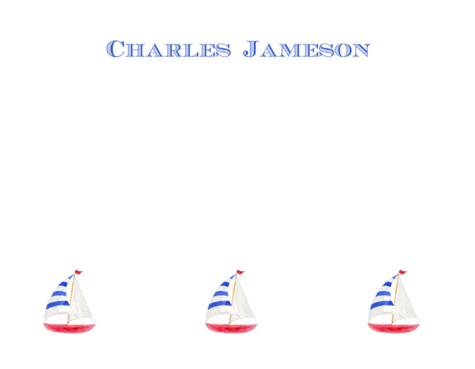 Sailboat Stationery Set