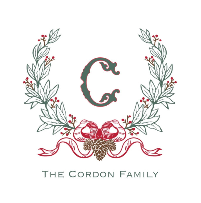 Red & Green Single Monogram