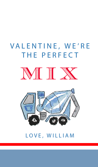 Valentine, We're the Perfect Mix Gift Tags