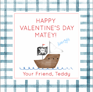 Happy Valentine's Day, Matey! Gift Tags