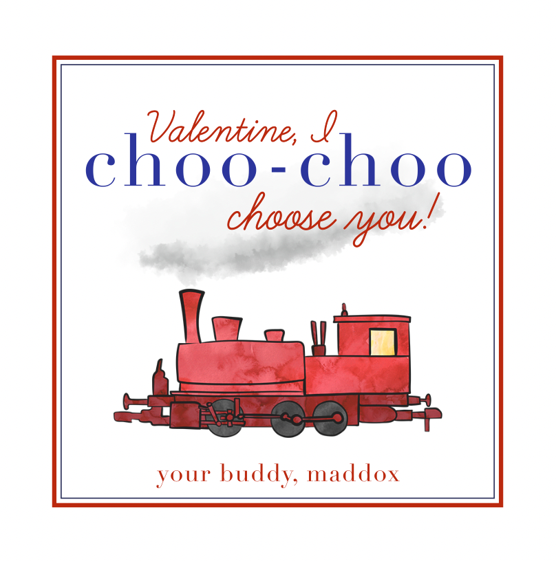 I Choo Choo Choose You! Gift Tags