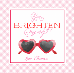 Brighten My Day Pink Gift Tags