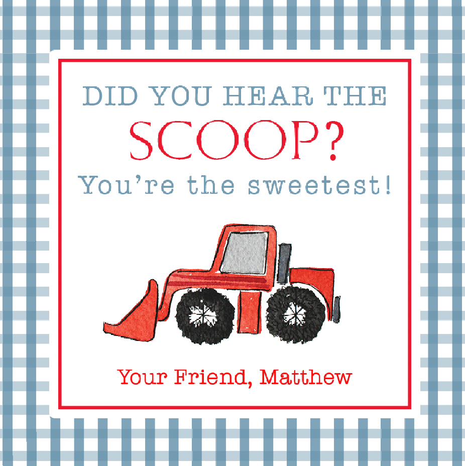 Did You Hear the Scoop? You're the Sweetest! Gift Tags