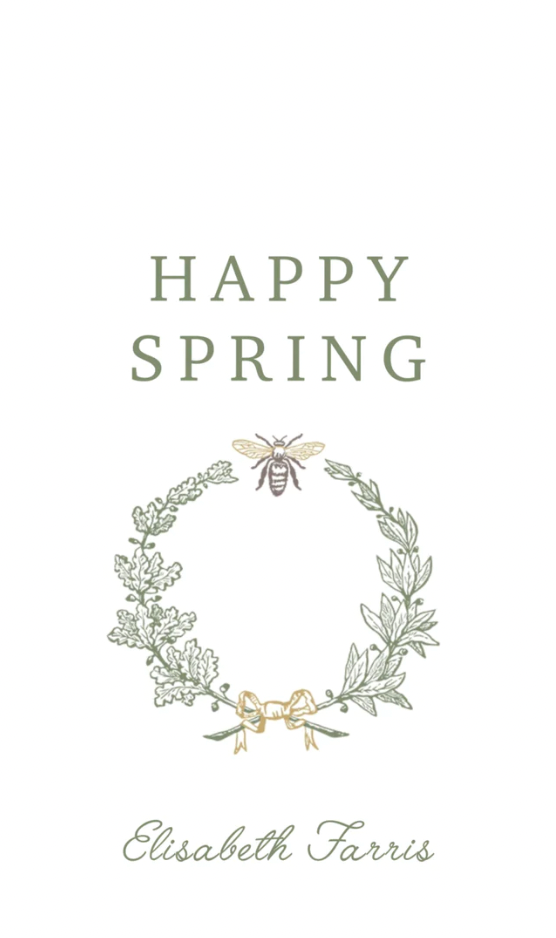 Happy Spring Gift Tags — Green