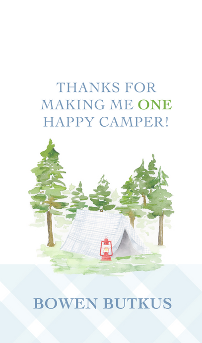 One Happy Camper Gift Tag