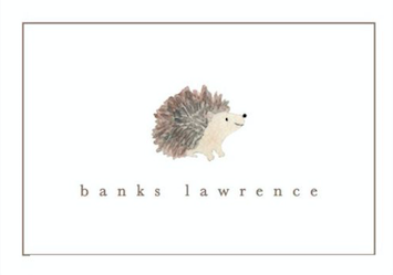 Hedgehog (Brown) Calling Cards