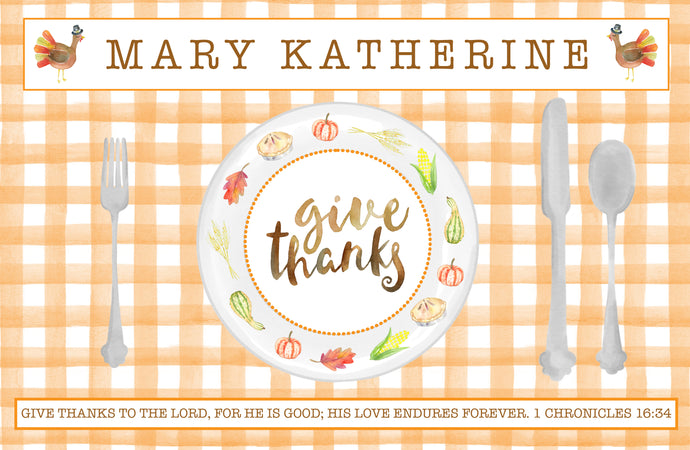 Thanksgiving Placemat