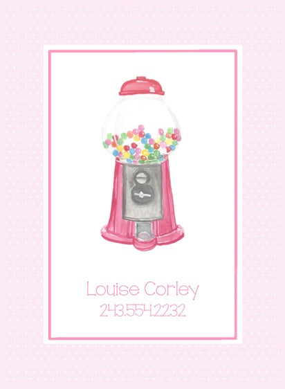 Bubblegum Machine Calling Cards