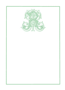 Vintage Vine Notepad- Green