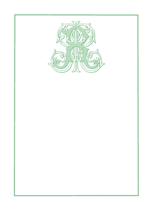 Vintage Vine Notepad- Green