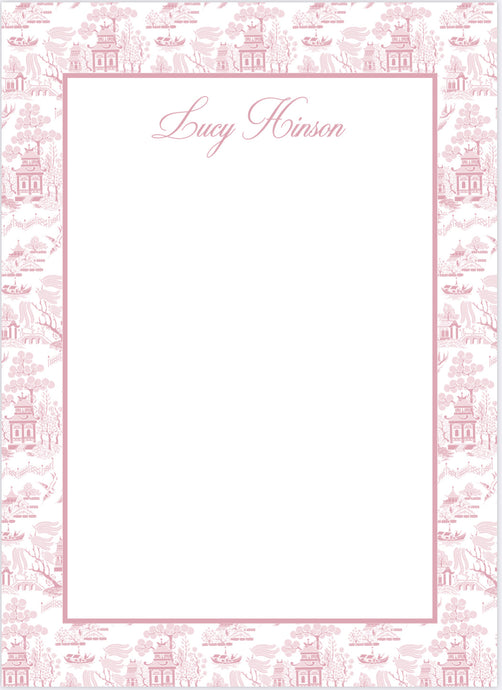 Blush Toile Notepad