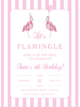 Load image into Gallery viewer, Let’s Flamingle Flamingo Invitations