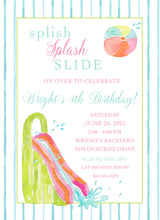 Load image into Gallery viewer, Water Slide Invitations