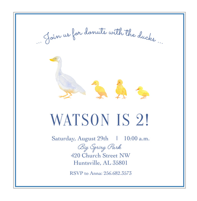 Duck Pond Invitations
