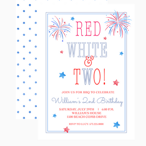 Red, White, and Two Invitations