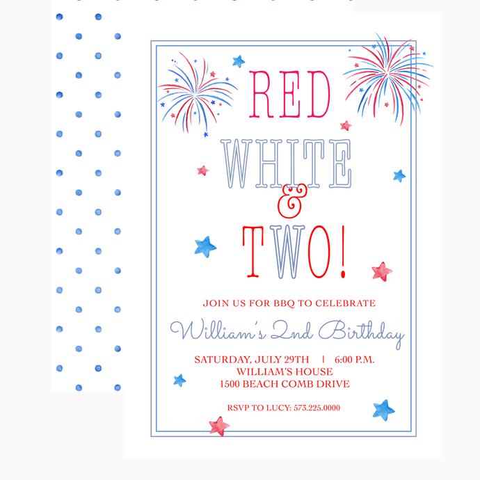 Red, White, and Two Invitations