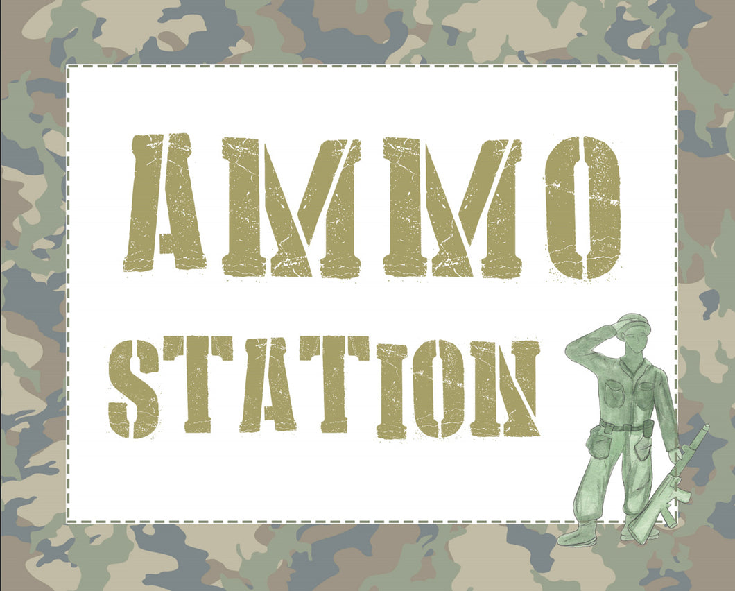 Army Party Sign