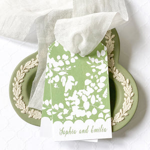 Floral Scalloped Gift Tag