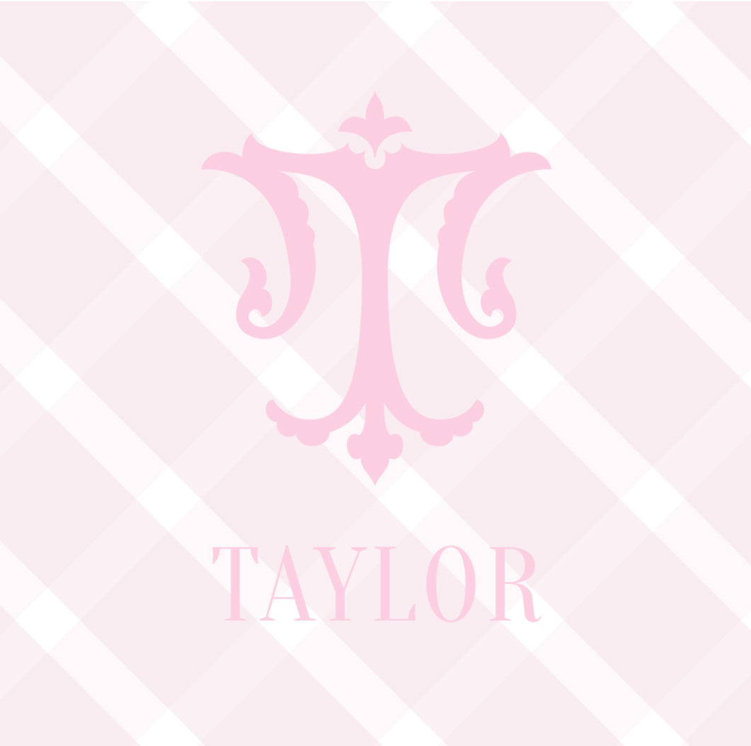 Preppy Check Calling Cards Pink