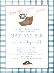 Pirate Birthday Invitations