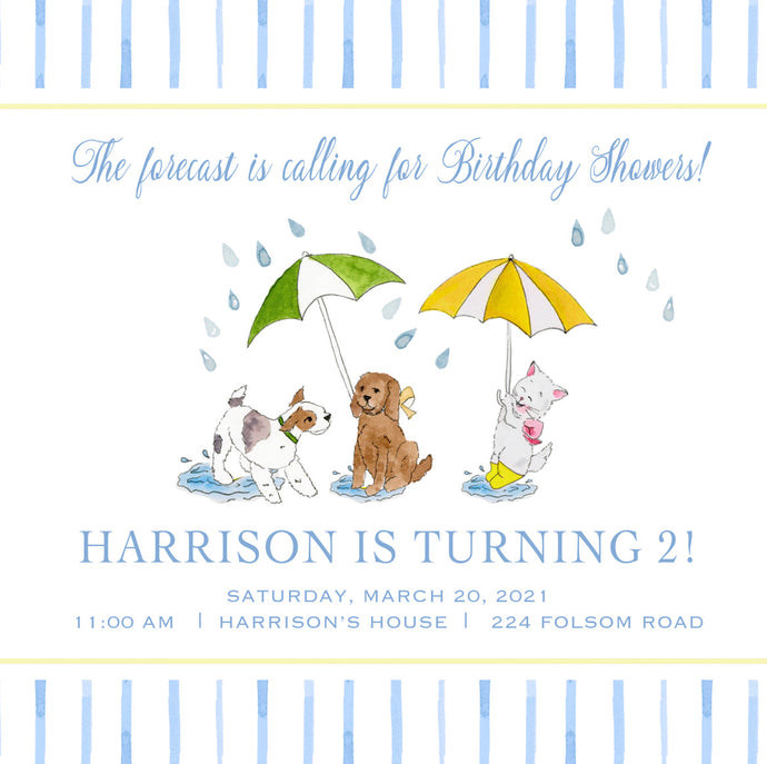 Birthday Showers Invitations