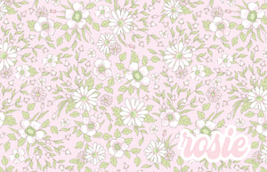Pink and Green Floral Placemat