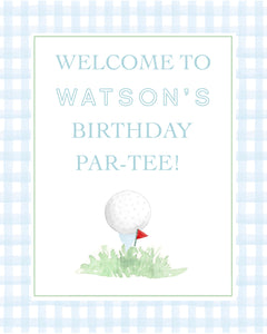 Golf Party Sign
