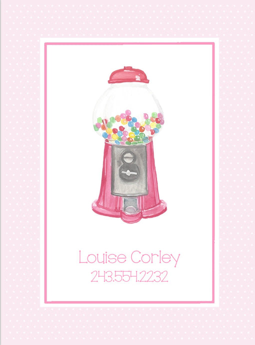 Bubblegum Machine Luggage Tag