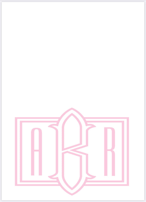 Pink Signature Folded Notes Set