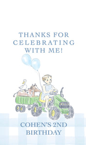Big Green Tractor Gift Tags