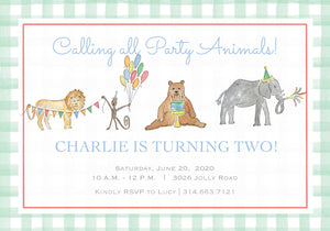 Party Animal Invitations