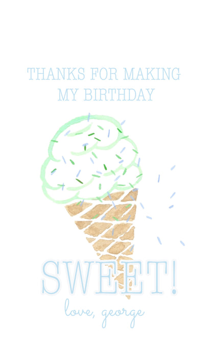 Sweet Scoop Ice cream Gift Tags