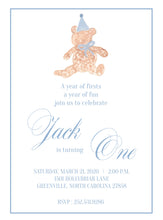 Load image into Gallery viewer, Teddy Bear Birthday Invitations
