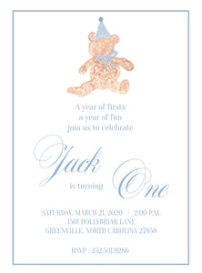 Teddy Bear Birthday Invitations