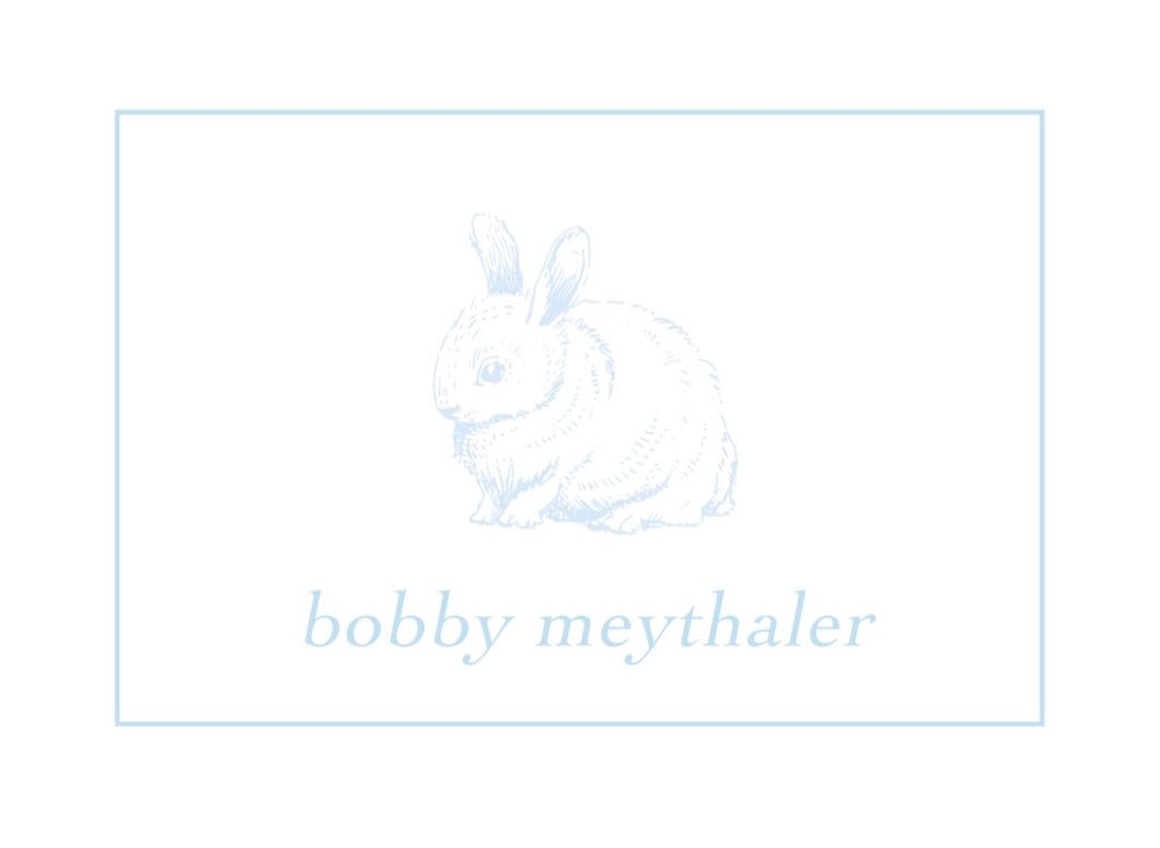 Blue Bunny Calling Cards