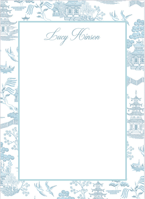 Cornflower Toile Notepad