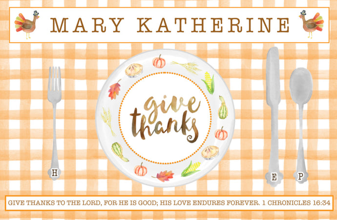 Thanksgiving Placemat