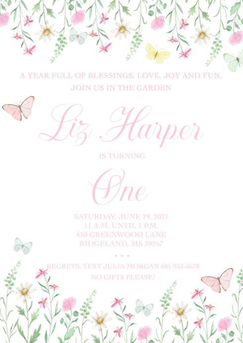 Garden Party Invitations II