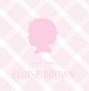 Silhouette Calling Cards Pink- Baby