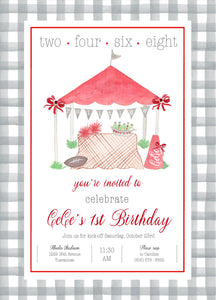 Football/Tailgate Birthday Invitations