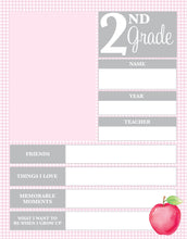 Load image into Gallery viewer, School Memory Pages- Pink- MDO-12th
