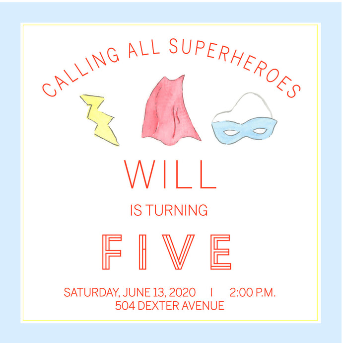 Super Hero Invitations