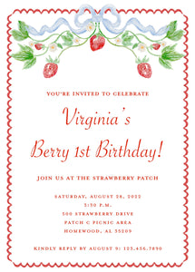 Berry Birthday Invitations II