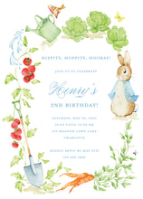 Load image into Gallery viewer, Peter Rabbit Baby Shower Invitations