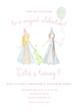 Load image into Gallery viewer, Princess Birthday Invitations