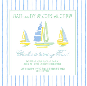 Sailboat Invitations III